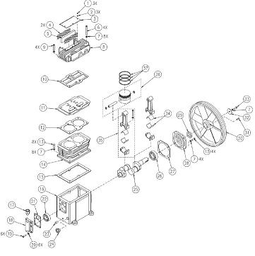 Coleman CLA3606056 Pump Breakdown